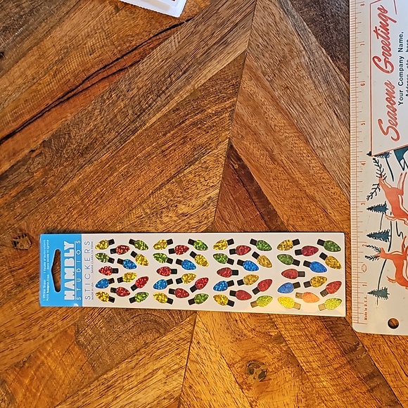 Vintage Hambly sealed stickers Christmas lights Prismatic Prism sheet - Picture 1 of 6
